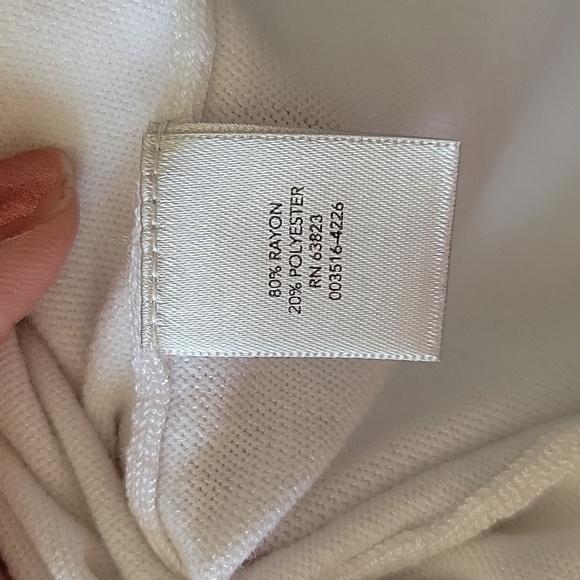 CJ Banks White Cold Shoulder Sweater Size 2X - Picture 6 of 9